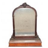 Antique Wood Vanity Mirror With Storage Box
