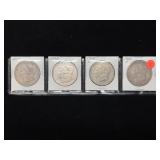 (4) Morgan Silver Dollars 1889, 98, 1900-O, 1902-O