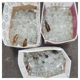 Three Boxes Assorted Small Glass Bottles