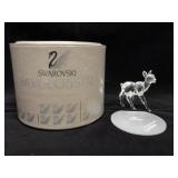 Swarovski Silver Crystal Fawn Figurine Boxed