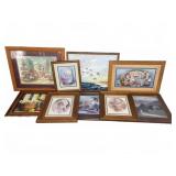 Framed Art Prints and Paintings Assorted Lot