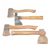 4 Vintage Hatchets - Plumb, Eclipse, Sears
