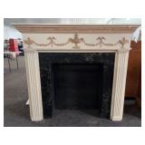 Painted Wood Fireplace Mantel
