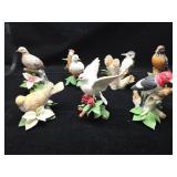 Lenox & Andrea Fine Porcelain Bird Figurines Lot