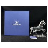 Swarovski Crystal Stallion Figurine with Box