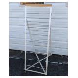 Metal Rolling Display Rack with Adjustable Bars