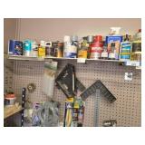 Shelf Lot: Wood Finishes, Adhesives, Tools Variety