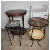 4 Mixed Tables: Wood, Metal, Ceramic Tops