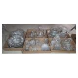 Pressed And Cut Glass Tableware Assortment
