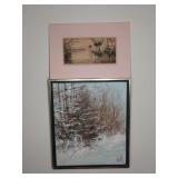 Two Framed Landscape Paintings Hill & Tomoka River