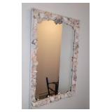 Rectangular Mirror With Shell-Encrusted Frame