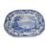 Scenery Lancaster Blue Transferware Platter