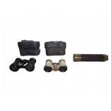Three Opera Glasses and Telescope Assortment
