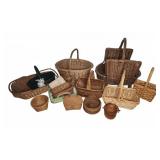 Wicker Baskets Group Lot