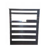 Large Dark Wood Bookcase With Multiple Shelves