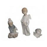 Lladro Porcelain Figurines, Set of 3