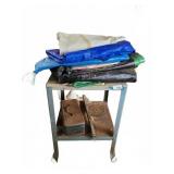Table Saw Stand with Accessories and Tarps