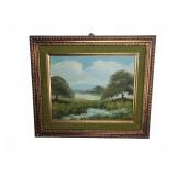 Framed Landscape Painting Signed