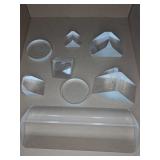 (9) Optical Glass Prisms and Lenses