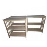 Wooden Open Shelf Bookcases