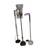 3 Floor Lamps With Magnifier Light