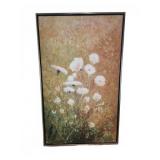 Floral Canvas Painting Signed Hill Framed