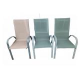 4 Metal Frame Patio Chairs