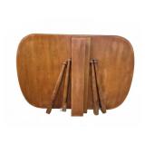Disassembled Wooden Dining Table w/ Two Leaves