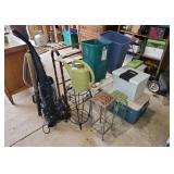 Household Storage Bins, Vacuum, Watering Can Lot