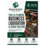 Tools & Plumbing Business Liquidation & Scrap Auction