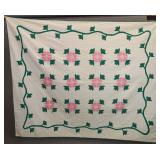 C. 1930's Floral Applique Quilt