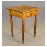 19th c. Figured Maple Stand