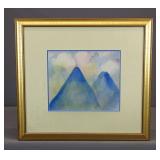 Watercolor of Mountains