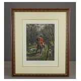 19th c. Fox Hunting Print