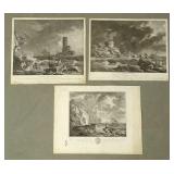 Shipwreck Antique Prints (3)