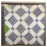 C. 1840 Sawtooth Squares Quilt