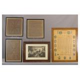 1902 Framed Declaration of Independence