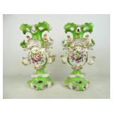 Pair of Porcelain Garniture Vases