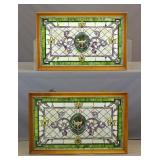 Pair of Stained Glass Windows