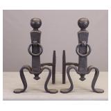 Pair Arts & Crafts Period Andirons