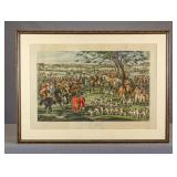 19th c. Fox Huting Print