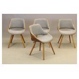 Set of (4) Modern Design Chairs