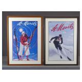 Two St. Moritz Ski Posters