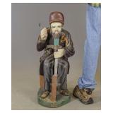 Wooden Cobbler Statue