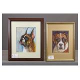 Karla K. Cook (2) Dog Pastels