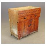 19th c. Two Drawer Drysink