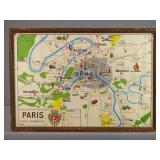 New York City composite view, Paris Pictorial Map