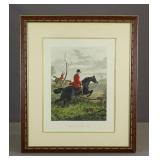 19th c. Fox Hunting Print