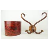 Hat Box and Bentwood Rack Lot