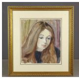 Watercolor Portrait of a Woman